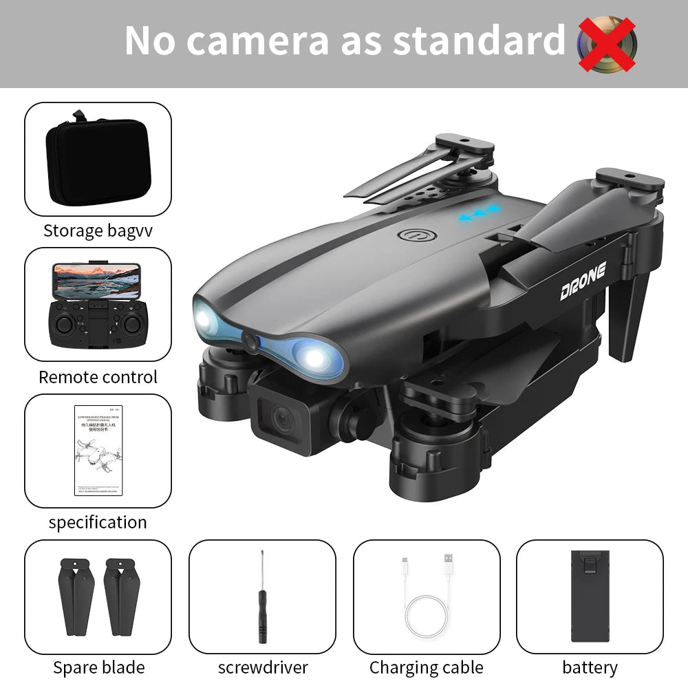 Drone professionnel E99Pro avec caméra pour touristes, 4K, WIFI, flux optique, fpv, évitement d'obstacles, photographie aérienne, quadrirotor
