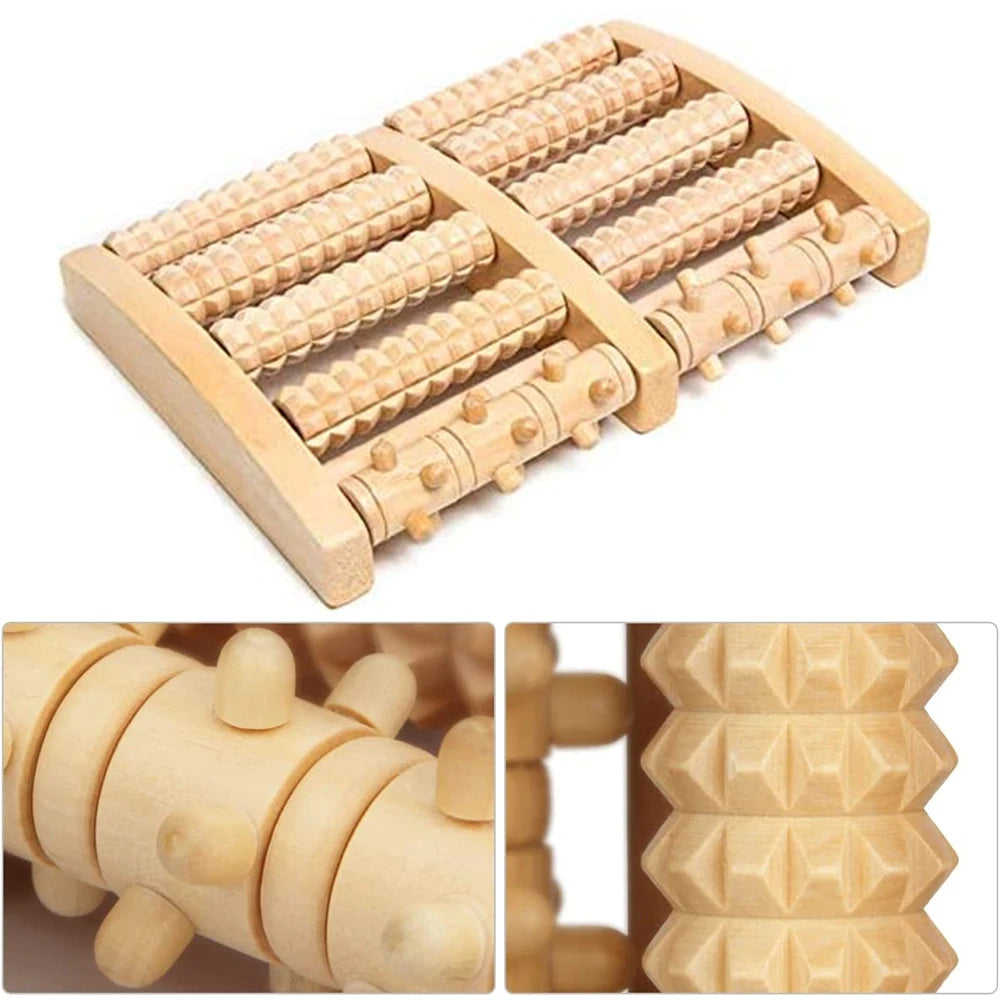 Rouleau de pied en bois, soins en bois, Massage, réflexologie, relaxation musculaire, soulagement, cadeau de Spa, Anti-Cellulite, outils de soins