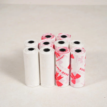 10 rouleaux/150 sacs de déchets pour chiens avec parfum, jolis sacs de déchets pour chiens, divers parfums au choix, différentes couleurs, combinaisons mignonnes