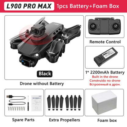 LYZRC L900 PRO GPS Drone 4K professionnel HD double caméra 5G WIFI moteur sans brosse FPV quadrirotor pliable photographie aérienne Drone