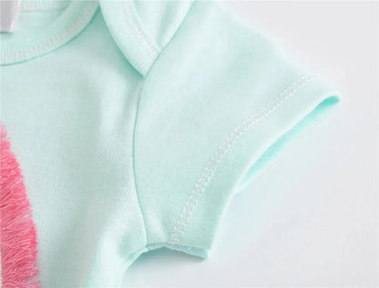 Vêtements Pour bébés filles, 3 pièces/lot, Body en coton à manches courtes pour filles de 0 à 12 mois, vêtements pour nouveau-nés garçons et tout-petits