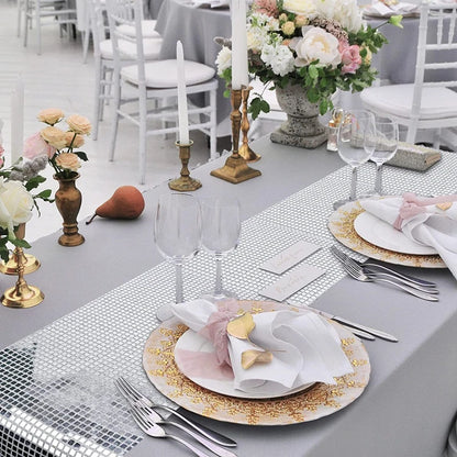 Chemin de Table Disco à paillettes, 7 couleurs, miroir, feuille d'or/argent, décoration de Table à manger métallique pour fête de mariage, anniversaire