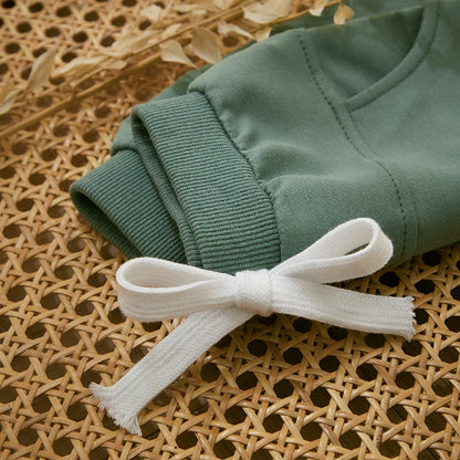 Survêtement d'hiver 2 pièces pour bébé, tenues pour garçons en bas âge, couleur contrastée, sweat-shirt à manches longues, hauts et pantalons longs, ensemble de vêtements pour tout-petits