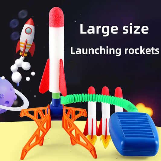 Lanceur de fusée pour enfants, pompe à pas, puissance pressée à Air, jeux familiaux en plein Air, cadeaux d'anniversaire, jouets de sport pour enfants