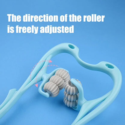 Masseur Cervical manuel à Six roues pour le cou, le dos et la taille, soulagement de la Tension musculaire et Relaxation, outil thérapeutique roulant