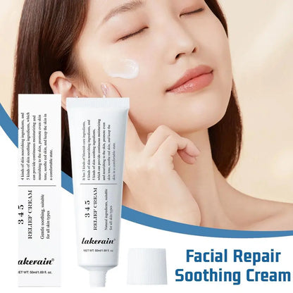 345 crème apaisante réparation du visage pour améliorer les défauts de la peau fournir un soin apaisant Lifting du visage beauté hydratant crème apaisante