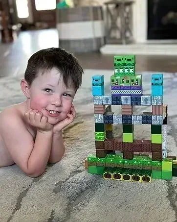 Décennie s de Construction Magnétiques pour Garçon et Fille, Ensemble de Cube Magnétique, Modèle de Bricolage, Jouet Sensoriel STEM, pour Enfant de 3 Ans et +