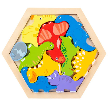 Jouet pour bébé Puzzle en bois Puzzle 3D créatif pour le développement de l'intelligence des enfants Ealy jouet éducatif pour les enfants