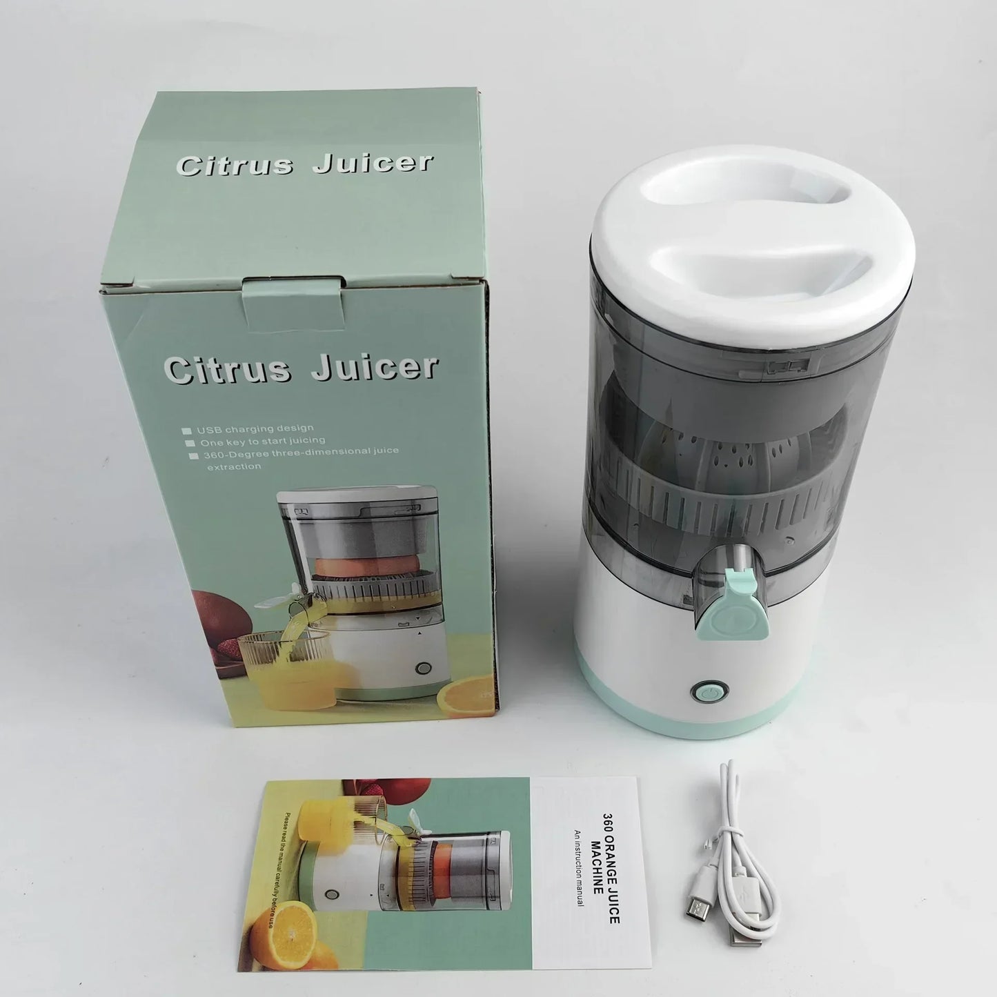 Presse-agrumes électrique portable Ju479, chargement USB, mélangeur de fruits, orange, citron, mini, ménage, centre commercial, chauffe-ville, voyage