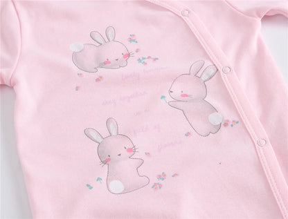 Ensemble de vêtements 100% coton pour bébés filles de 0 à 12 mois, barboteuse à manches longues pour nouveau-né garçon, combinaison imprimée Carton, printemps-automne, 3 pièces/lot
