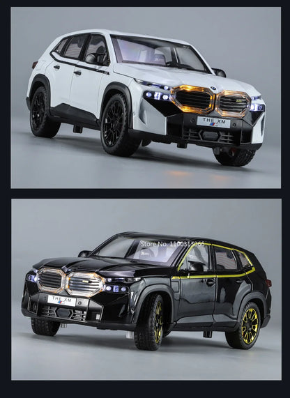 1/24 les modèles de voitures en alliage XM jouet moulé sous pression véhicules tout-terrain avec son léger fonction de traction SUV voiture jouets pour enfants garçons cadeaux