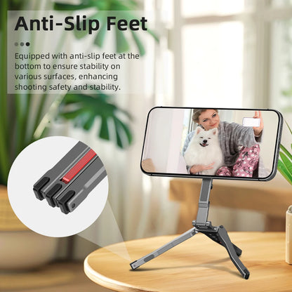Flymile trépied perche à Selfie magnétique pour Magsafe iPhone 16 15 14 13 12 Pro Max téléphone Samsung trépied de bureau pliable trous de 1/4 pouces