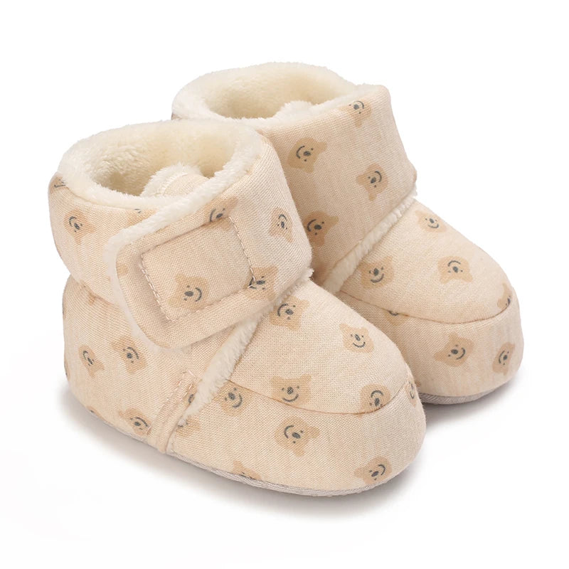 Mode bébé filles garçons mignon doux dessin animé coton enfant en bas âge chaussures premier marcheur chaussures pour les nouveau-nés