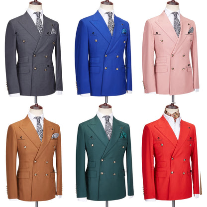 Cenne Des Graoom – Costume élégant pour hommes, ensemble 2 pièces, vert, Double boutonnage, coupe cintrée, haute qualité, Costume de fête de mariage, nouvelle collection 2023