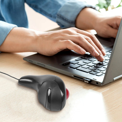 Souris Laser portable ergonomique, commande au pouce, sans fil, optique, filaire, USB, pour ordinateur portable et PC, nouvelle collection