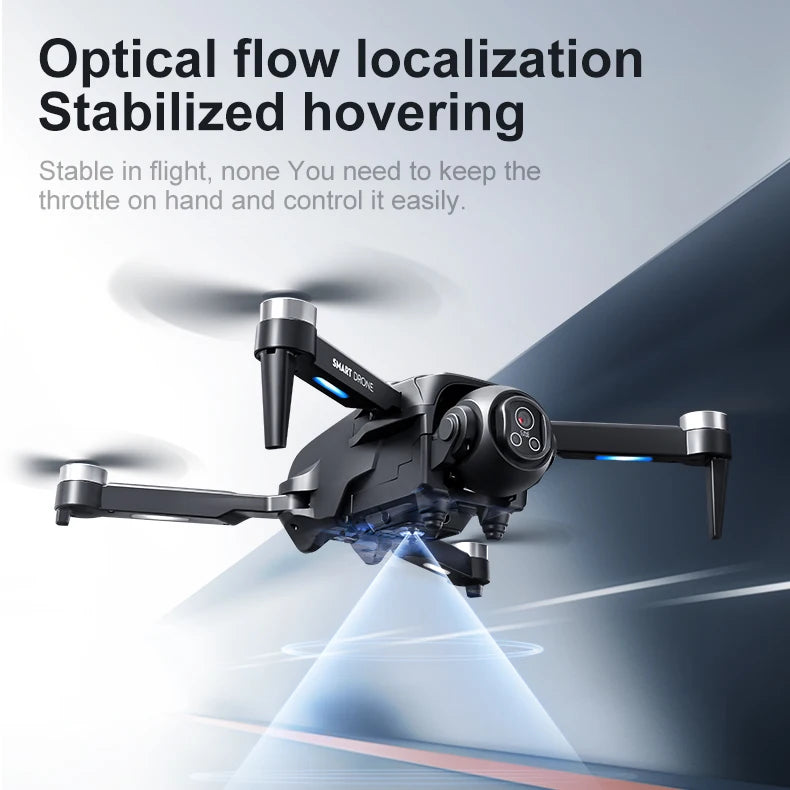 Drone de contrôle d'écran D18, moteur sans balais, quatre côtés d'évitement d'obstacles, flux optique 5G WiFi FPV, avion de photographie aérienne