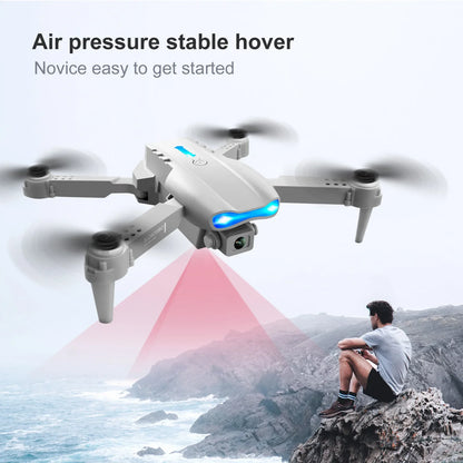 Drone professionnel E99 Pro avec caméra 4K, photographie aérienne, caméra HD pour touristes, évitement d'obstacles à trois côtés, quadrirotor