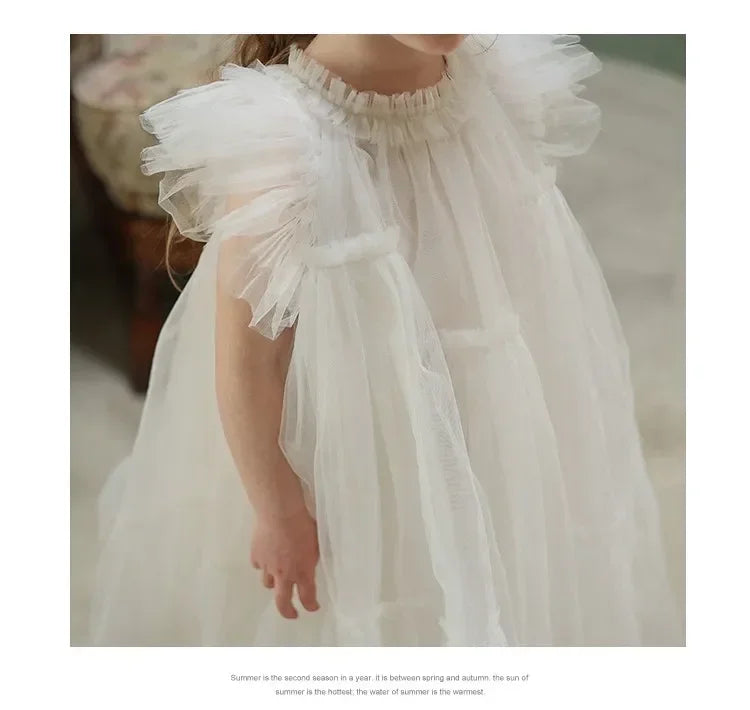 Robe d'été pour bébé fille, tenue de fête d'anniversaire, tutu