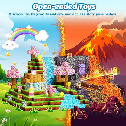 Décennie s de Construction Magnétiques pour Garçon et Fille, Ensemble de Cube Magnétique, Modèle de Bricolage, Jouet Sensoriel STEM, pour Enfant de 3 Ans et +