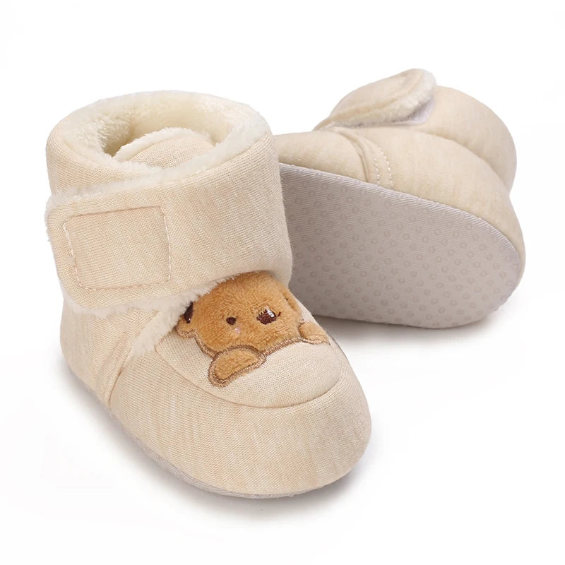 Mode bébé filles garçons mignon doux dessin animé coton enfant en bas âge chaussures premier marcheur chaussures pour les nouveau-nés