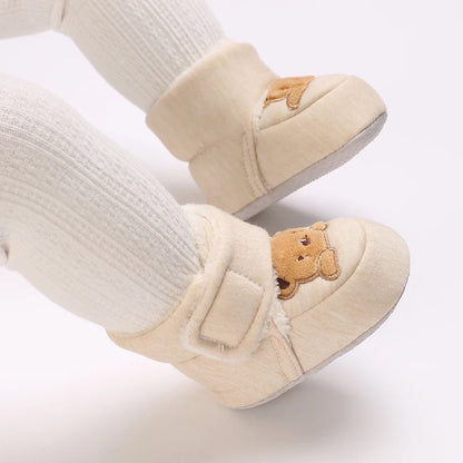 Mode bébé filles garçons mignon doux dessin animé coton enfant en bas âge chaussures premier marcheur chaussures pour les nouveau-nés
