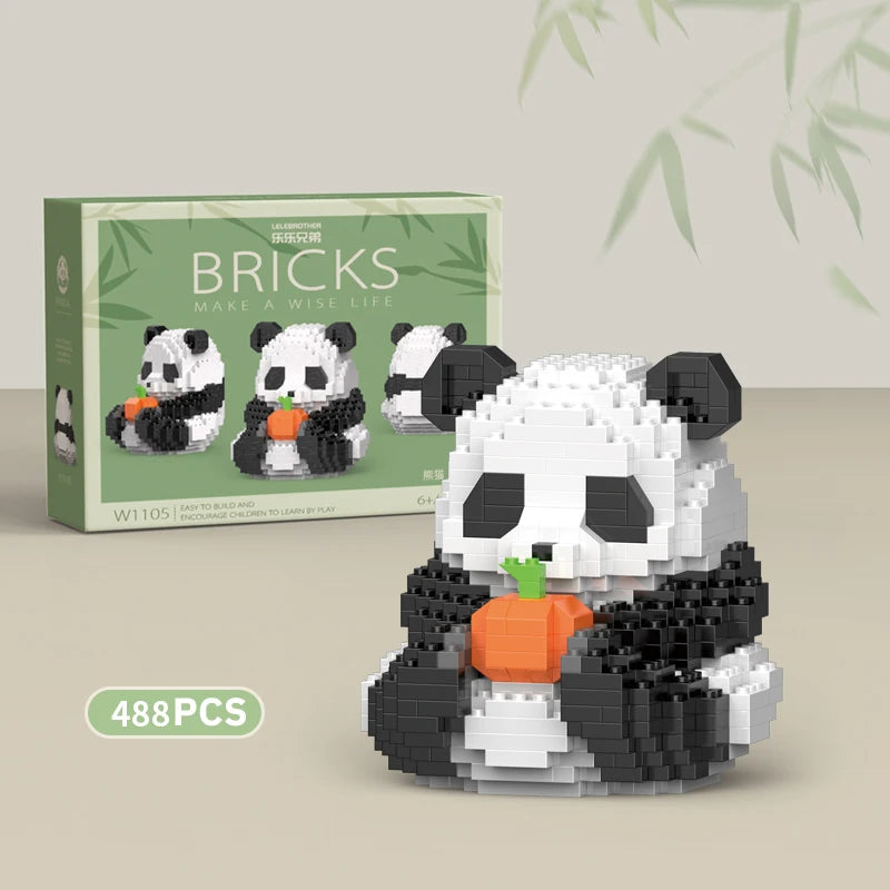 Mini Animal de Style Chinois à Assembler Soi-Même, Briques de Construction, Modèle Créatif, pour Garçon