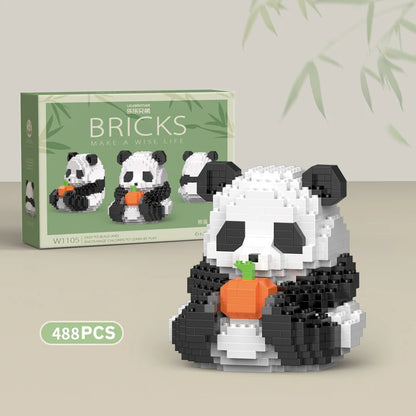 Mini Animal de Style Chinois à Assembler Soi-Même, Briques de Construction, Modèle Créatif, pour Garçon