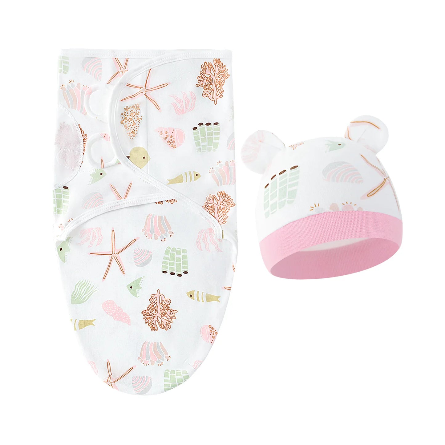 Bébé lange d'emmaillotage doux cocon bébé couvertures nouveau-né lange d'emmaillotage chaud coton bébé literie couverture