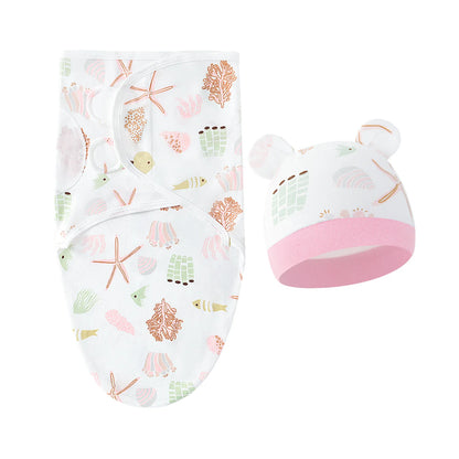 Bébé lange d'emmaillotage doux cocon bébé couvertures nouveau-né lange d'emmaillotage chaud coton bébé literie couverture