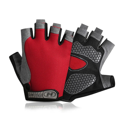 Gants de vélo pour hommes et femmes, demi-doigt, de gymnastique, mitaines respirantes et antidérapantes, pour Fitness, entraînement sportif
