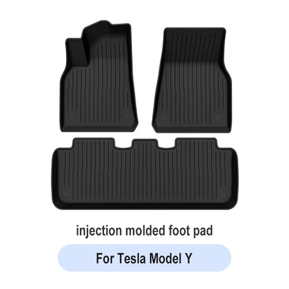 Polymères de coffre de voiture pour les placements, modèle Y, modèle 3, haute terre, 2021-2024, polymères de bagages, TPE, étanche, antidérapant, ensemble de revêtements de sol