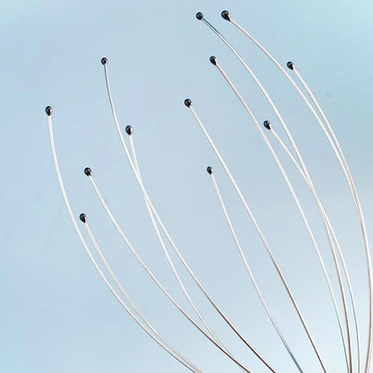 Masseur de tête de poulpe en acier inoxydable, 1 pièce, relaxant de tête gravé, griffe de Massage du cerveau, grattoir du cuir chevelu, soulage les démangeaisons, couleur aléatoire