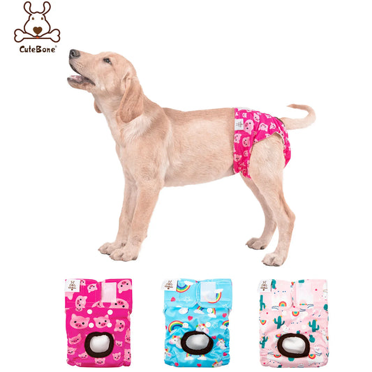 (3 pièces par paquet) couches pour chien femelle CuteBone couches réutilisables pour période de chien couches lavables pour chien femme pour Cycle de chaleur