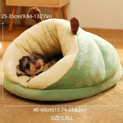 Chaud petit chien chenil lit respirant chien maison mignon pantoufles en forme de lit pour chien chat sac de couchage pliable lavable maison pour animaux de compagnie