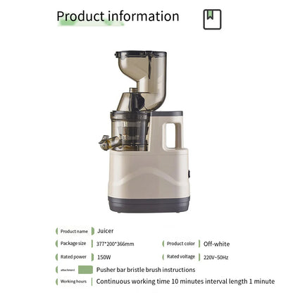 Mélangeur 500W pour mélangeurs de fruits de cuisine, presse-agrumes électrique Portable, filtre de séparation des résidus de jus, machine à jus d'orange