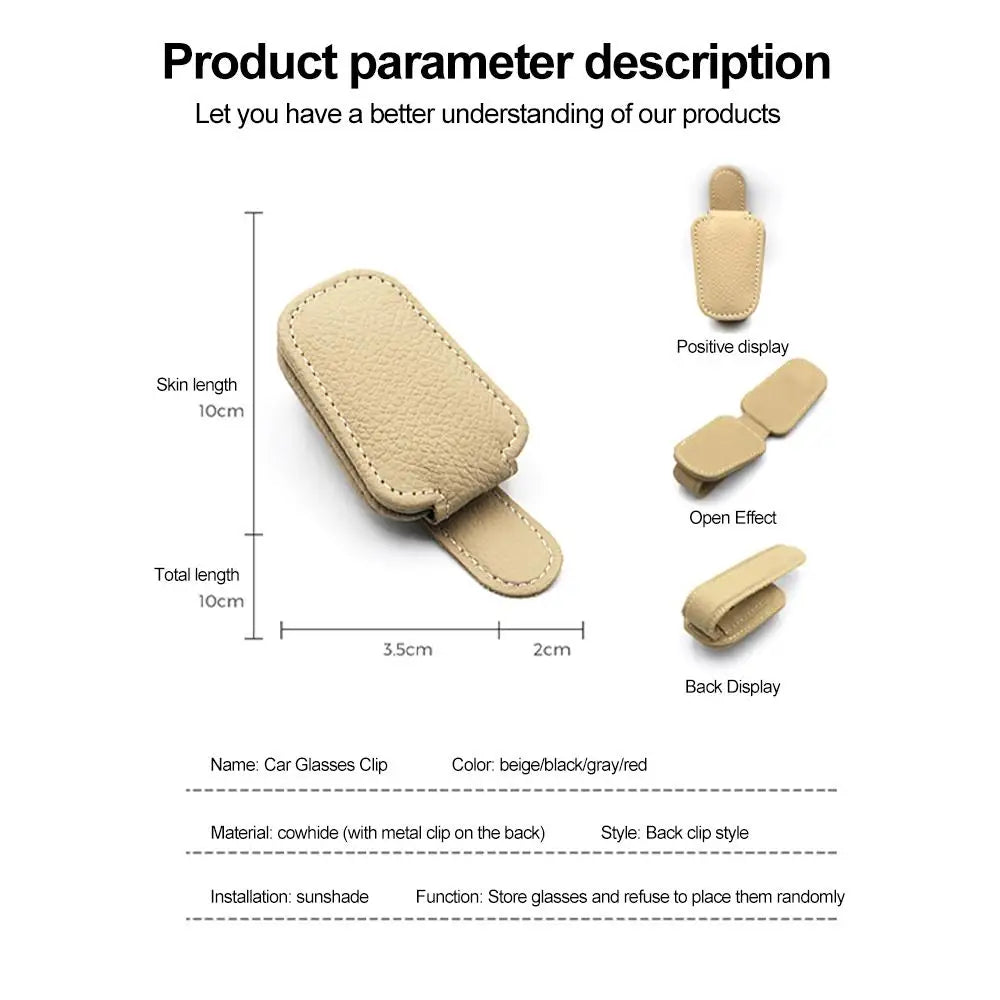 Clip universel pour lunettes de soleil de voiture, porte-billet, support de fixation, étui à stylo, pare-soleil, accessoires de voiture