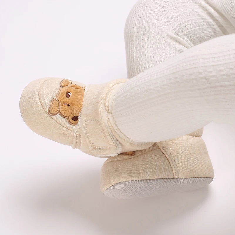 Mode bébé filles garçons mignon doux dessin animé coton enfant en bas âge chaussures premier marcheur chaussures pour les nouveau-nés