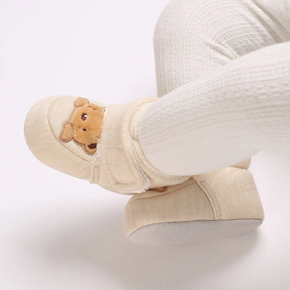 Mode bébé filles garçons mignon doux dessin animé coton enfant en bas âge chaussures premier marcheur chaussures pour les nouveau-nés