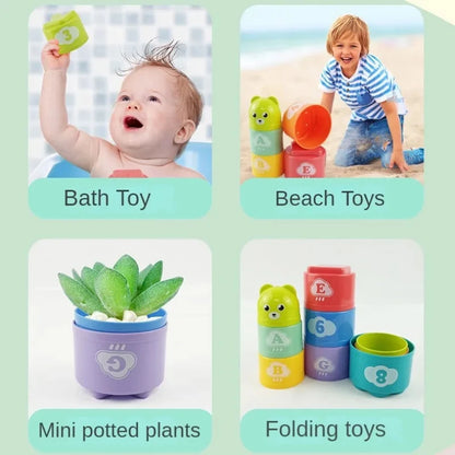 Enfant cerveau réponse bataille pli tasse main vitesse compétition pli tasse bébé pile jeu éducation précoce Puzzle Train jeux de société jouet