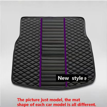 Tapis de sol de voiture en cuir de luxe personnalisé pour Renault Clio 4 2013 2014 2015 2016, ensemble complet d'accessoires imperméables pour femmes