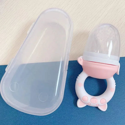 3 en 1 sac nouveau-né bébé aliments frais mangeoire Silicone anneau de dentition jouet mangeoire à fruits sucette formation manger fruits meulage bâton mignon