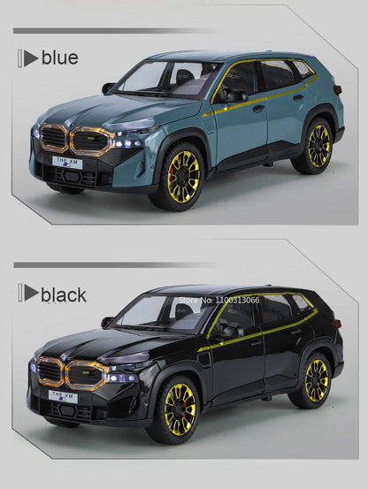1/24 les modèles de voitures en alliage XM jouet moulé sous pression véhicules tout-terrain avec son léger fonction de traction SUV voiture jouets pour enfants garçons cadeaux