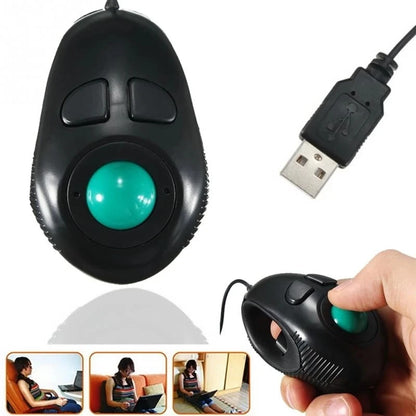 Souris Laser portable ergonomique, commande au pouce, sans fil, optique, filaire, USB, pour ordinateur portable et PC, nouvelle collection