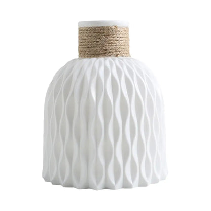 Vase à fleurs en plastique avec UL, pot de fleurs bricolage, porcelaine de salon, articles de fleurs, ornements de décoration pour la maison