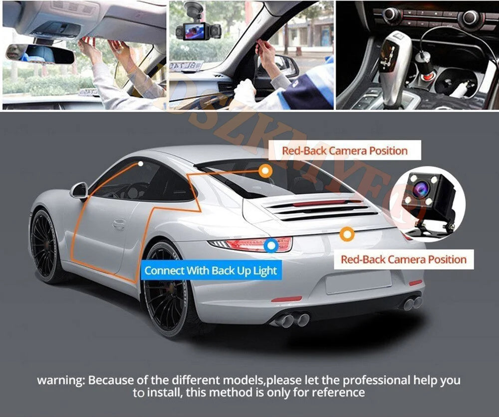 NOUVEAU 360 °   Caméra de voiture 3/4 objectif 1080P Dash Cam Auto 1080P caméra d'enregistrement de voiture voiture DVR avant gauche droite caméra de recul boîte noire dashcam voiture，caméra de recul，caméra voiture