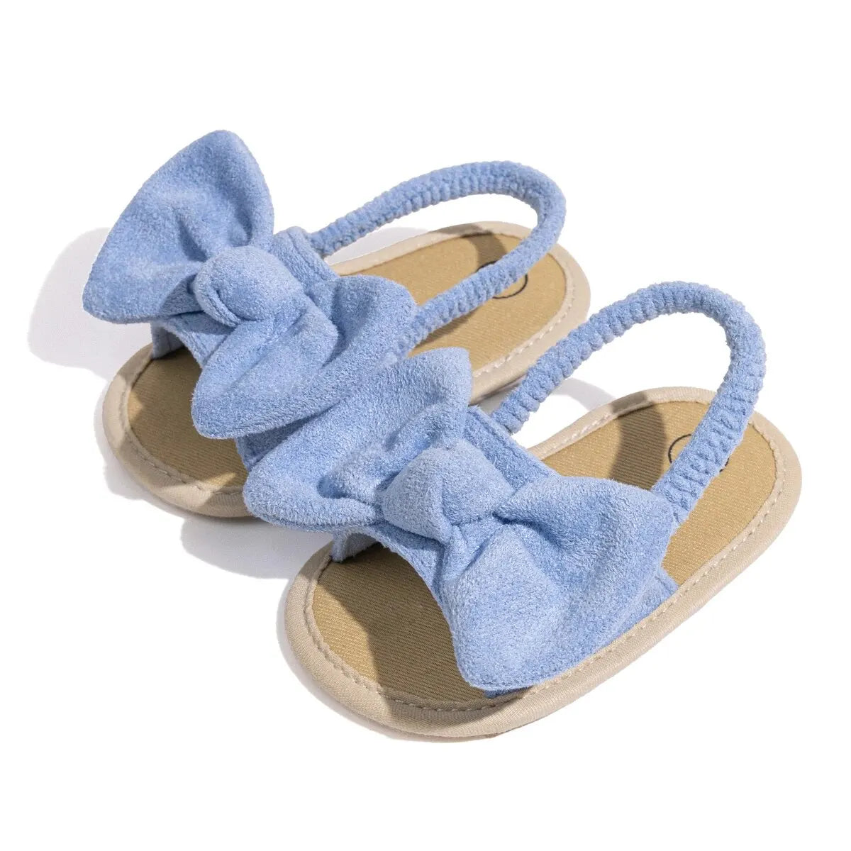 Été bébé filles sandales mode nœud semelle souple chaussures décontractées coton confortable enfant en bas âge chaussures plage bébé sandales 0-18 mois