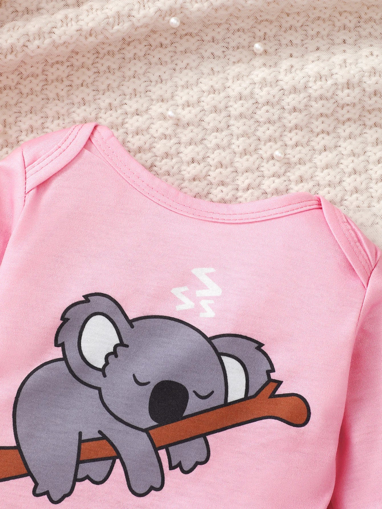 0-18 mois nouveau-né bébé mignon Koala combinaison + pantalon + chapeau trois pièces ensemble bébé fille printemps et automne ensemble bébé vêtements