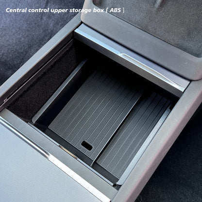 Boîte de rangement pour Console centrale Tesla, nouveau modèle Y 2025, lancement Juniper modèle 3 Highland 2024, boîte d'accoudoir, coussinet supérieur et inférieur en Silicone