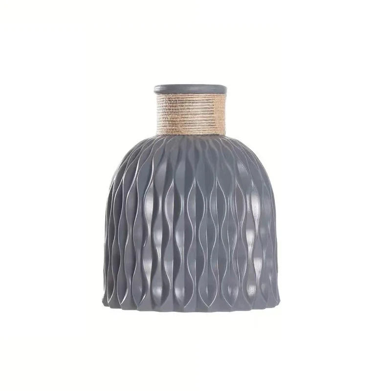 Vase à fleurs en plastique, Vase en fausse céramique pour la décoration de la maison, arrangements floraux, décoration de la maison, Vase à fleurs, centre commercial, décoration de Table