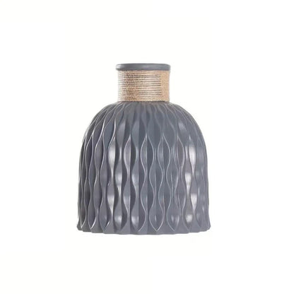 Vase à fleurs en plastique, Vase en fausse céramique pour la décoration de la maison, arrangements floraux, décoration de la maison, Vase à fleurs, centre commercial, décoration de Table